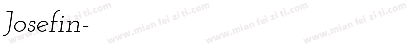 Josefin字体转换