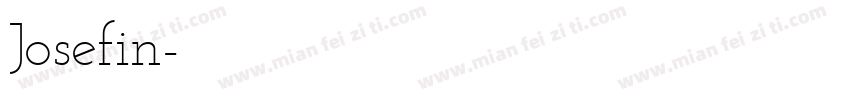 Josefin字体转换