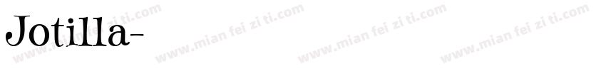 Jotilla字体转换