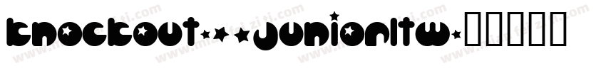 Knockout-29JuniorLtw字体转换