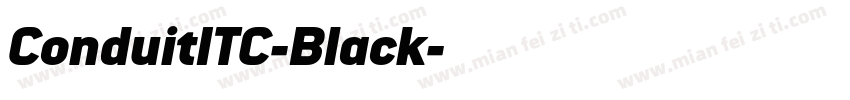ConduitITC-Black字体转换