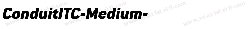 ConduitITC-Medium字体转换