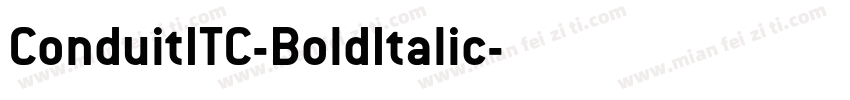 ConduitITC-BoldItalic字体转换