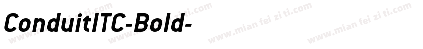 ConduitITC-Bold字体转换