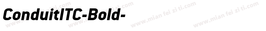 ConduitITC-Bold字体转换
