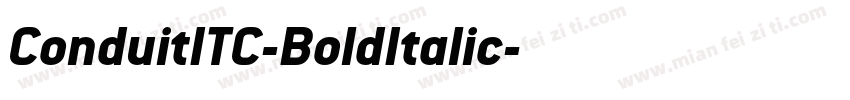 ConduitITC-BoldItalic字体转换