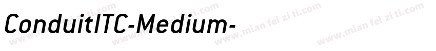 ConduitITC-Medium字体转换