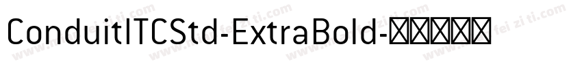 ConduitITCStd-ExtraBold字体转换
