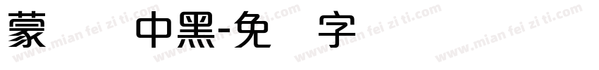 蒙纳简中黑字体转换