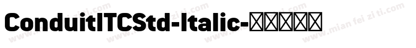 ConduitITCStd-Italic字体转换