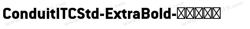 ConduitITCStd-ExtraBold字体转换