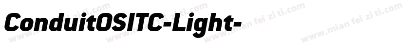ConduitOSITC-Light字体转换