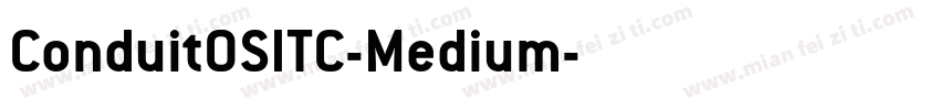 ConduitOSITC-Medium字体转换