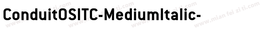 ConduitOSITC-MediumItalic字体转换