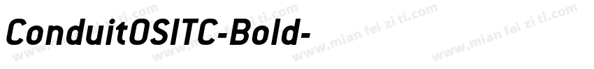 ConduitOSITC-Bold字体转换