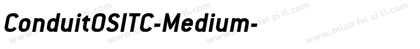 ConduitOSITC-Medium字体转换