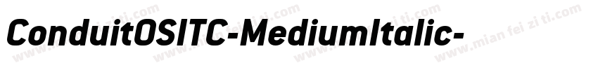 ConduitOSITC-MediumItalic字体转换