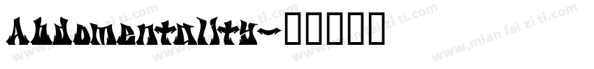 Abdomentality字体转换
