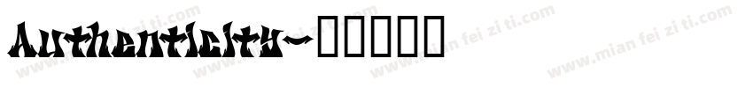 Authenticity字体转换