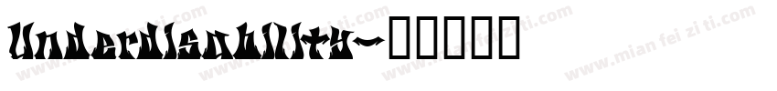 Underdisability字体转换