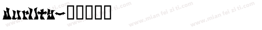durlity字体转换