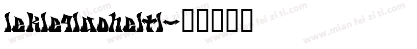 iekieqiaoheiti字体转换