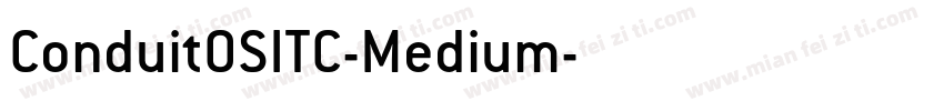 ConduitOSITC-Medium字体转换