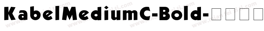 KabelMediumC-Bold字体转换