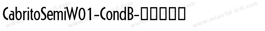 CabritoSemiW01-CondB字体转换