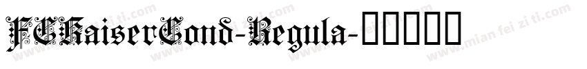 FCKaiserCond-Regula字体转换