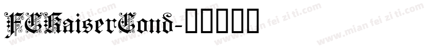 FCKaiserCond字体转换