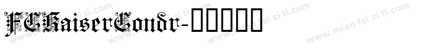 FCKaiserCondr字体转换