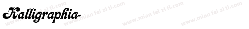 Kalligraphia字体转换