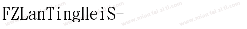 FZLanTingHeiS字体转换