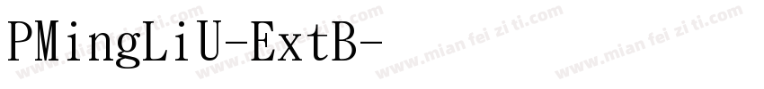 PMingLiU-ExtB字体转换