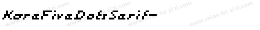 KareFiveDotsSerif字体转换