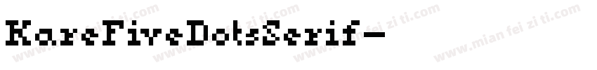 KareFiveDotsSerif字体转换