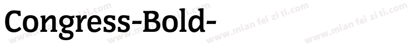Congress-Bold字体转换