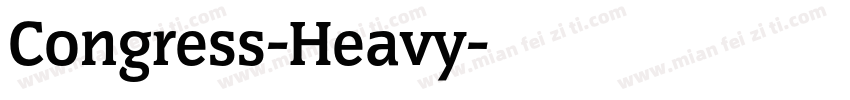 Congress-Heavy字体转换