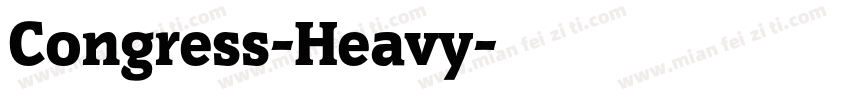Congress-Heavy字体转换