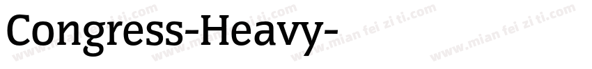 Congress-Heavy字体转换