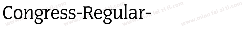 Congress-Regular字体转换