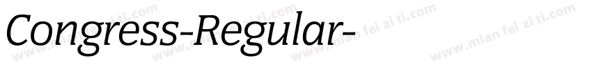 Congress-Regular字体转换