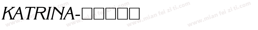 KATRINA字体转换