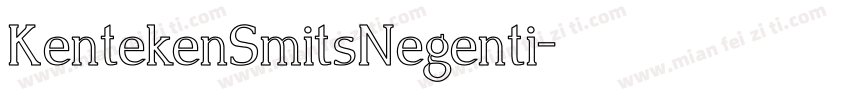 KentekenSmitsNegenti字体转换
