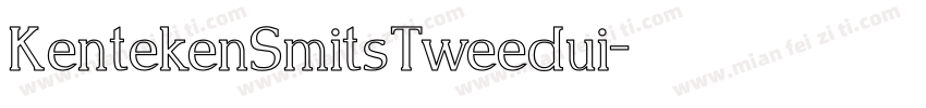 KentekenSmitsTweedui字体转换