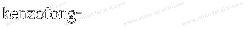 kenzofong字体转换