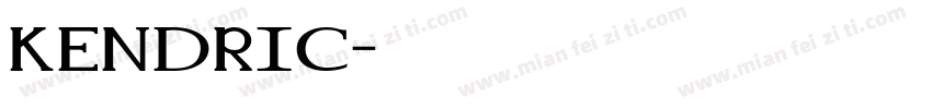 KENDRIC字体转换