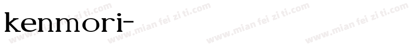 kenmori字体转换
