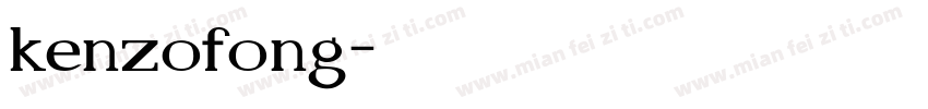 kenzofong字体转换